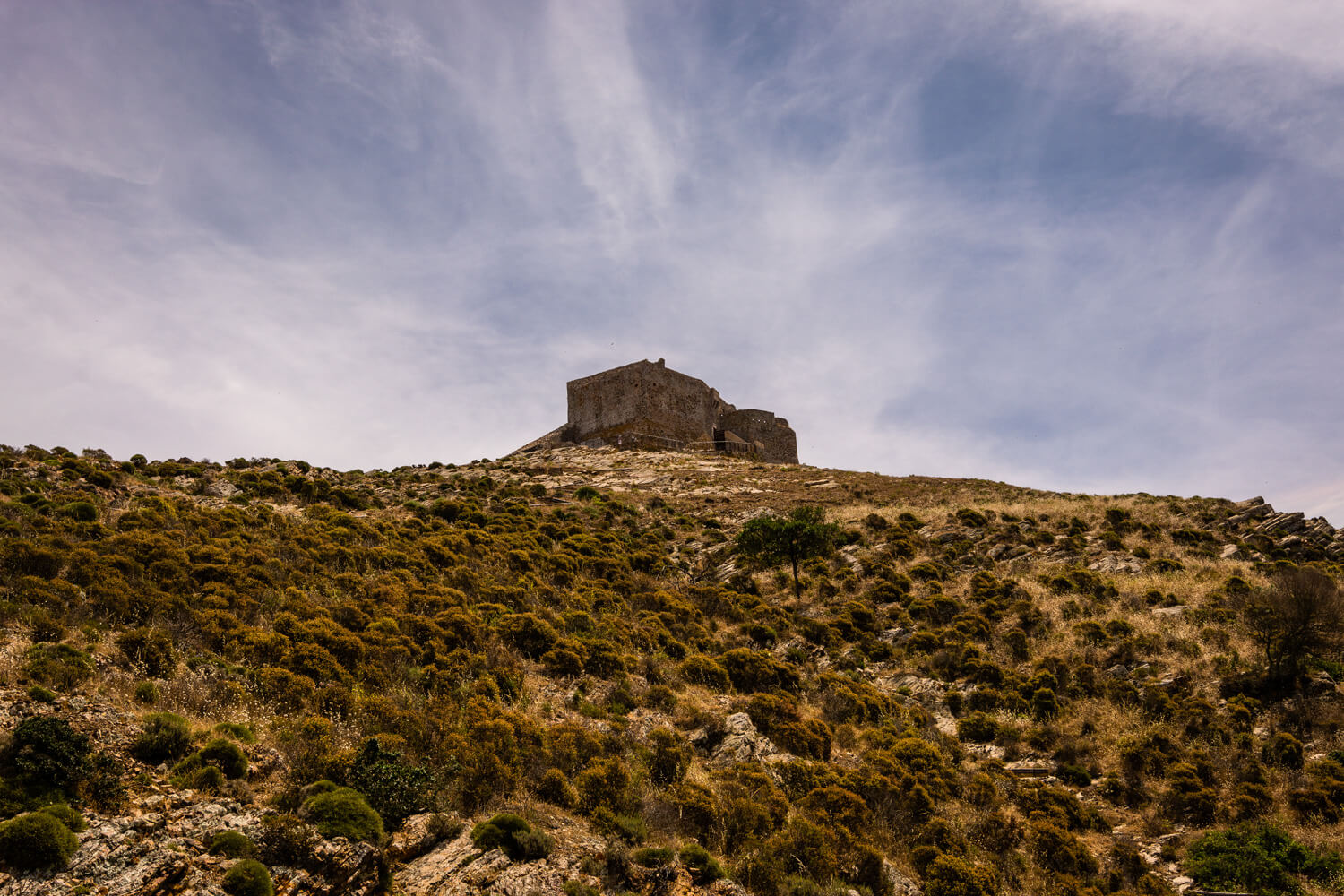 chateau ruines volterraio ile elbe portoferraio