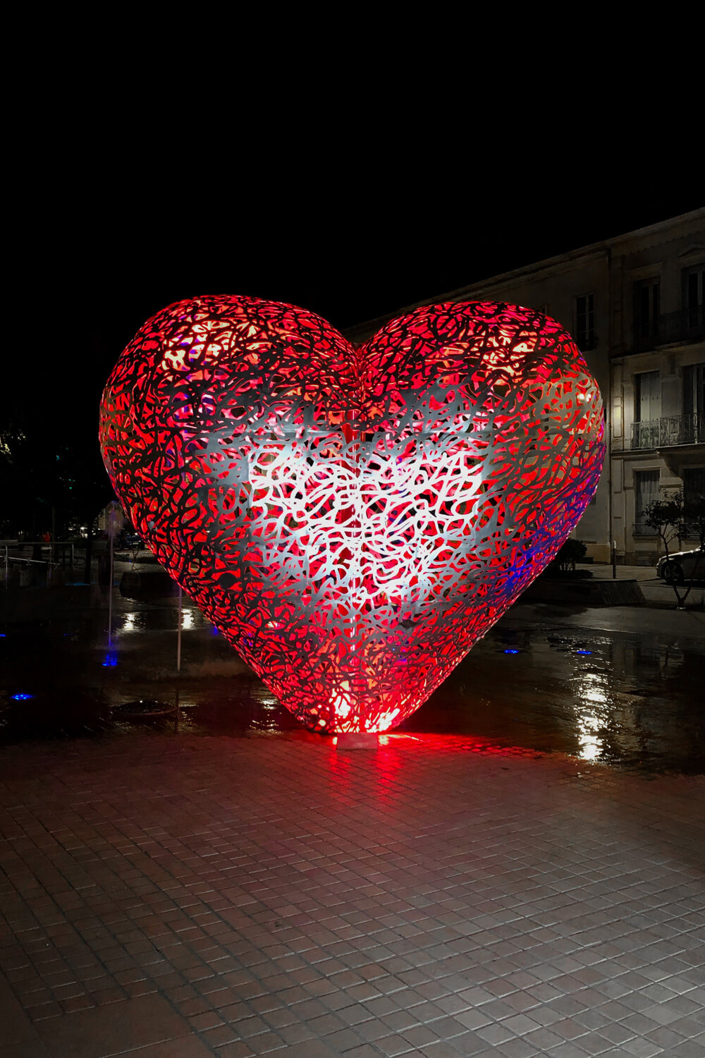 cœur emblème ville Troyes illumination monument